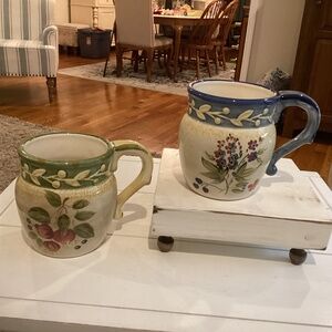 Set of (2) Certified International Mugs